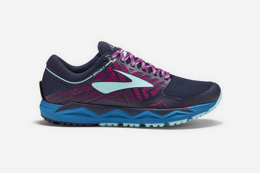 Brooks Caldera 2 Womens Australia - Trail Running Shoes - Navy/Purple (104-DZPAF)